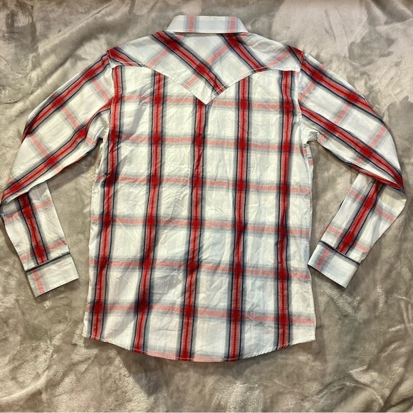 Cody James Rough Talk Plaid Long Sleeve Western Shirt Regular Fit Snap Button S - Picture 7 of 13
